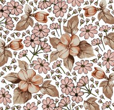 Flowers Vector Beautiful background with a flower ornament Bouquets from flowers N3