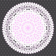 Background with ornamental round lace pattern N2