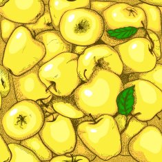 Apples line art