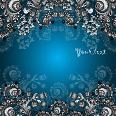 Vector abstract floral decorative background N53