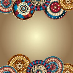 Vector abstract floral decorative background N54