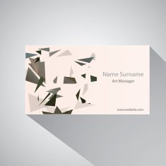 Calling card of art manager N5