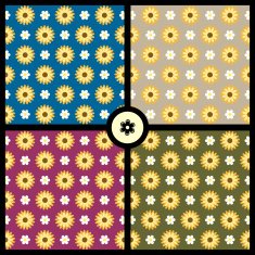 Seamless patterns with flowers N2