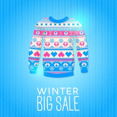 Sweater Sale Winter Illustration N3