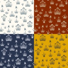 Seamless floral retro pattern of classic style N5