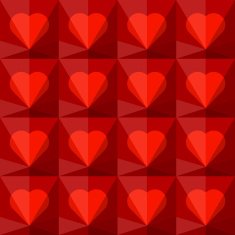 Background with crystal hearts N2