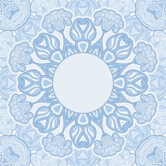 Greeting card with oriental pattern N27