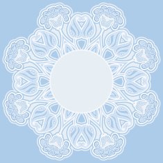 Greeting card with oriental pattern N28