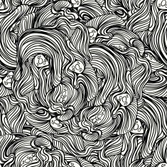 abstract seamless pattern of waves N2