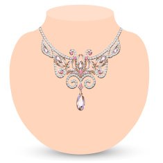 female necklaces with precious stones N2