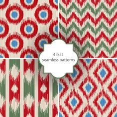 ikat seamless patterns