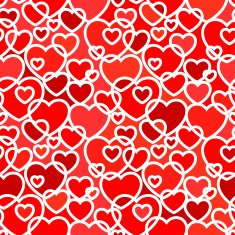 Seamless pattern with hearts vector N3
