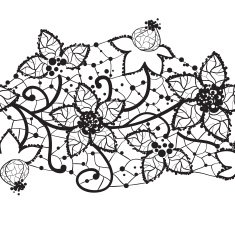 floral lace seamless vector N2