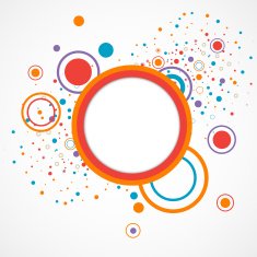 Abstract background with color circlec and dotts N2