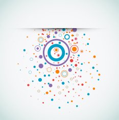 Abstract background with color circlec and dotts N3