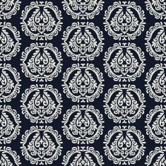 Vintage style background damask ornament monochrome seamless pattern