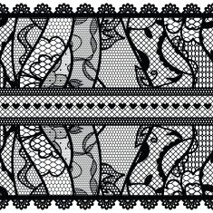 Set of lacy vintage trims N3