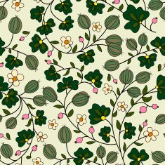 texture with gooseberry and leaves
