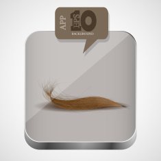 Vector hair app icon