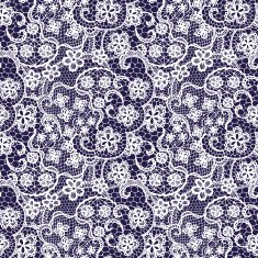 Lace seamless pattern with flowers N201