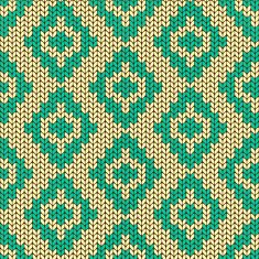 Knitted seamless pattern with rhombus N3