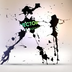 Abstract Ink Blot for Grunge Backgound N276
