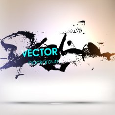 Abstract Ink Blot for Grunge Backgound N282