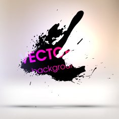 Abstract Ink Blot for Grunge Backgound N287
