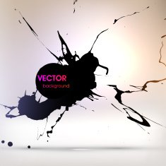 Abstract Ink Blot for Grunge Backgound N293