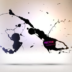 Abstract Ink Blot for Grunge Backgound N302