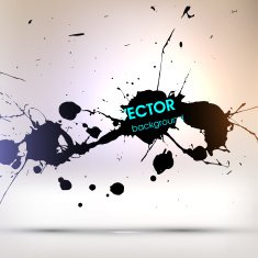 Abstract Ink Blot for Grunge Backgound N304