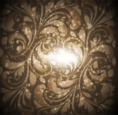 Floral Retro Background for Vintage Design N1173