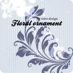 Floral Retro Background for Vintage Design N1182