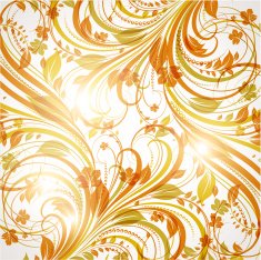 Floral Retro Background for Vintage Design N1183