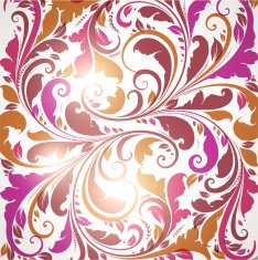 Floral Retro Background for Vintage Design N1203
