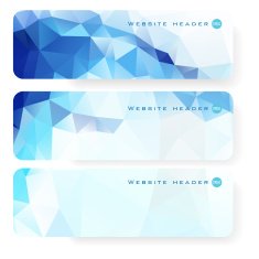 Abstract vector mosaic banners N153