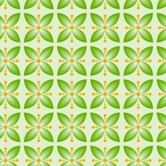 Seamless Flower Pattern Colorful Set