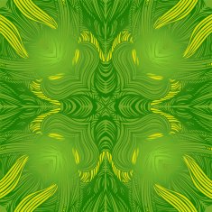 Vector ornamental green square lace pattern