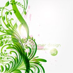 Floral Retro Background for Vintage Design N1287