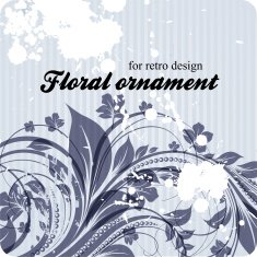 Floral Retro Background for Vintage Design N1294