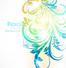 Floral Retro Background for Vintage Design N1328