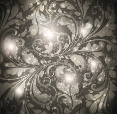 Floral Retro Background for Vintage Design N1333