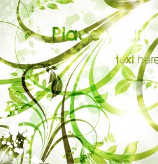 Floral Retro Background for Vintage Design N1358
