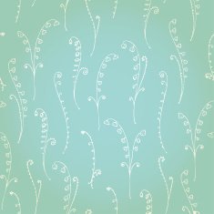 Seamless delicate floral pattern with doodle flowers N2