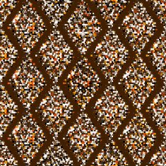 Mottled geometric ornament