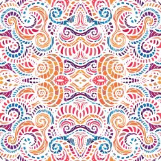 Mosaic vector seamless pattern N43