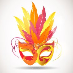 Vector Festive Carnival Mask