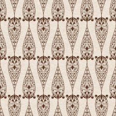 Vector Abstract Seamless Ethnic Floral Pattern