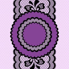 Vintage lace frame abstract ornament Vector texture N5