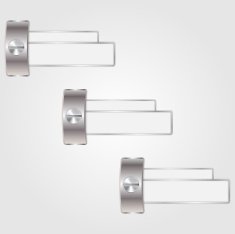 Vector metallic banner